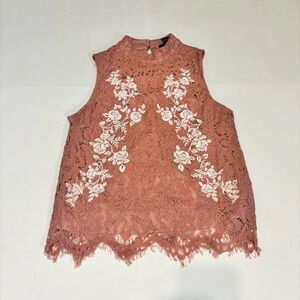Miss Chievous sleeveless lace top size small